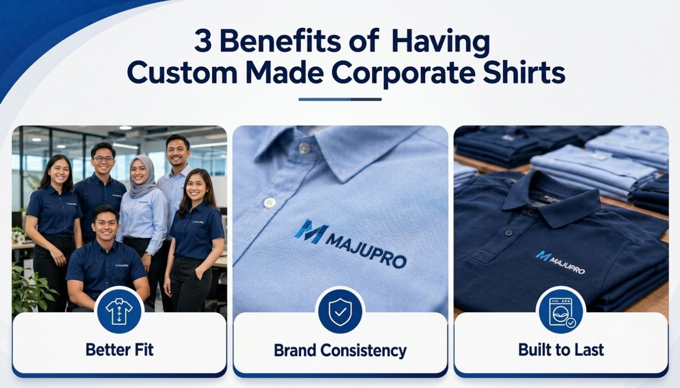 Benefits of having custom made corporate shirts