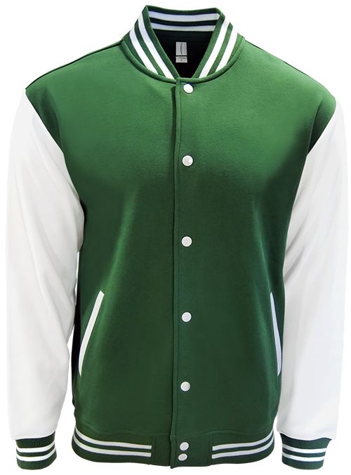 Custom Varsity Jacket Forest Green