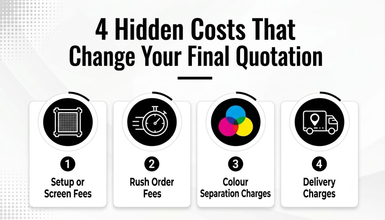 Hidden costs in t-shirt printing quotation